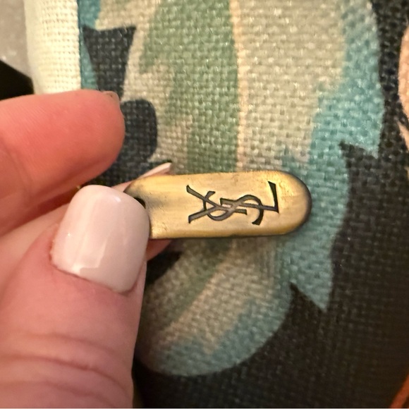 YSL Minaudiere Patterned Clutch Document Holder NWOT - Picture 9 of 13